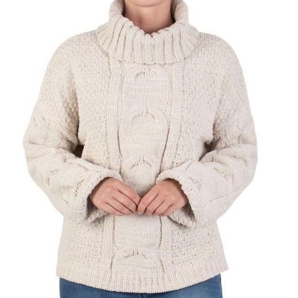 Seven 7 Chenille Sweater, Oversized Chunky Sweater in sand color, szS, NWT - Picture 8 of 8